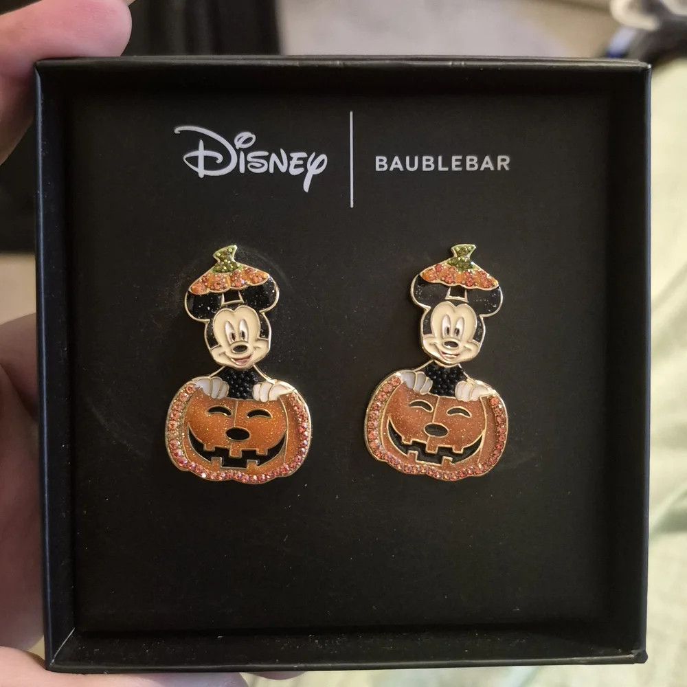 BaubleBar Disney Halloween Earrings - Orange and Black #333 | Poshmark