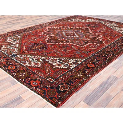 Rafet One-of-a-Kind 7'10" X 11' 1960s Wool Area Rug Red | Wayfair North America