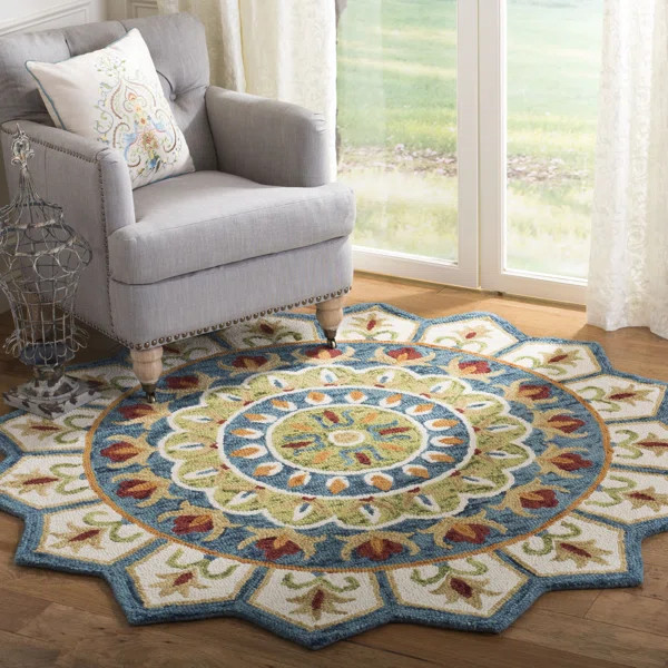 Corine Novelty Hand Tufted Wool And Cotton With Latex Oriental Rug | Wayfair North America