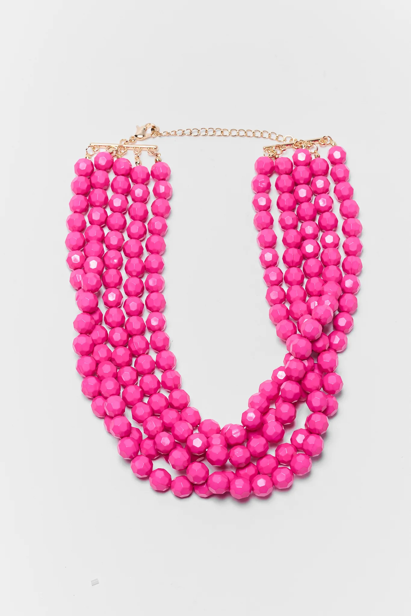 Savannah Pink Beaded Necklace | Avara