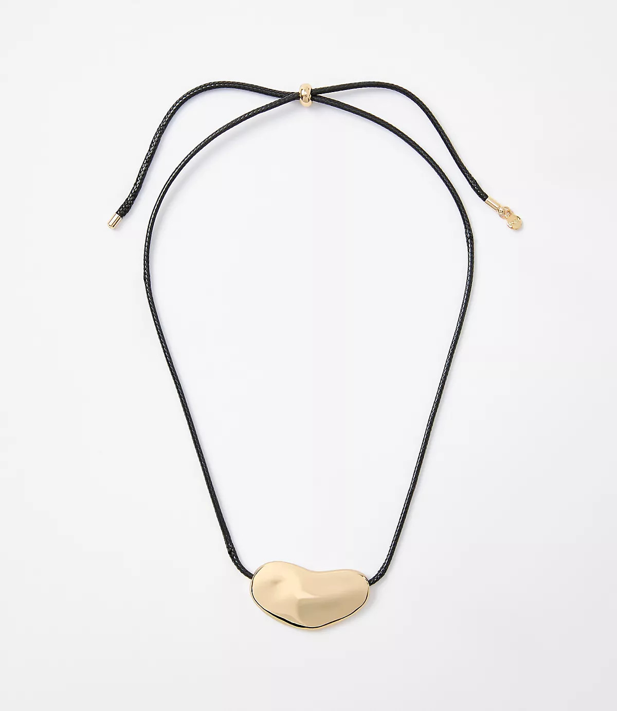 Metal Nugget Pull Tie Necklace | LOFT