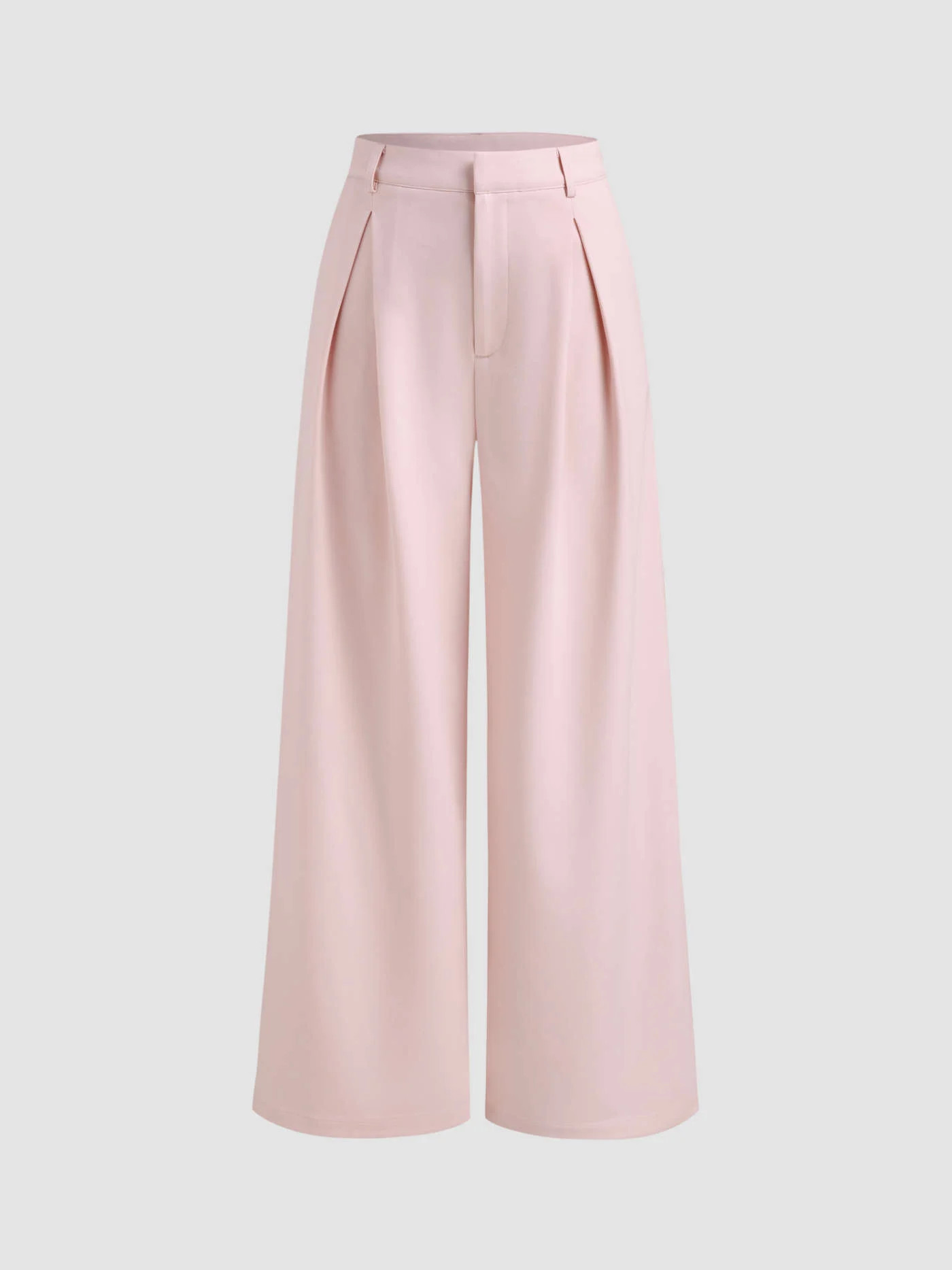 Mid Rise Solid Pocket Straight Leg Trousers | Cider