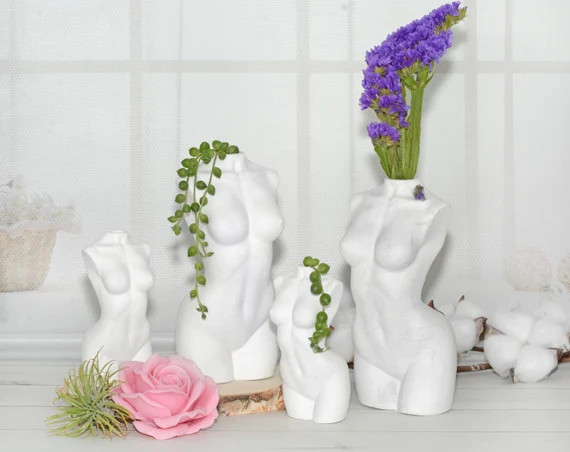 Female Body Vase 2 sizes Venus Statue Women body shape pot | Etsy | Etsy (US)