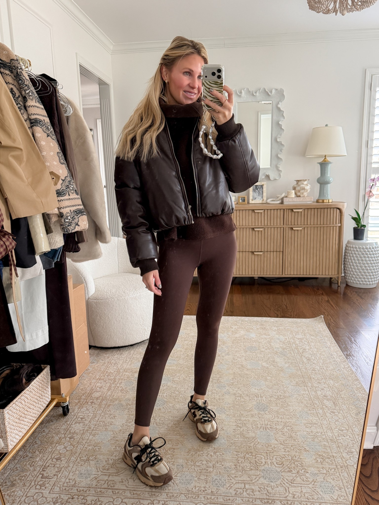 When the mood is Mocha brown: leggings are Varley, jacket is revolve! 

#LTKFindsUnder100 #LTKActive #LTKSeasonal
