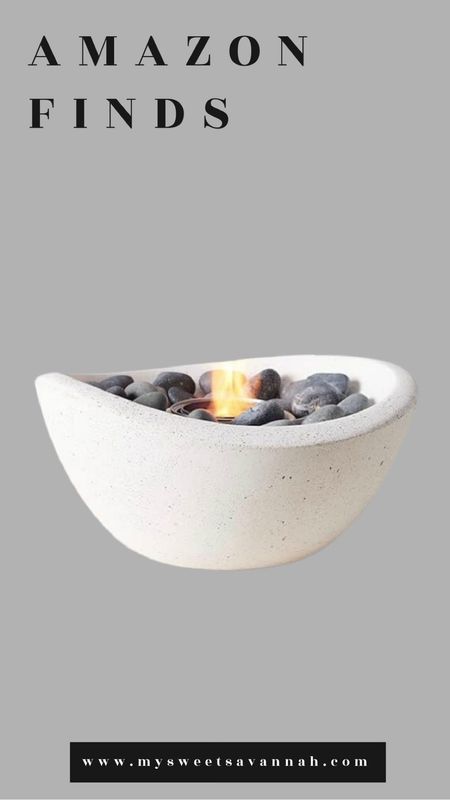 TerraFlame Wave Fire Bowl Table Top | Portable Concrete Fire Pit for Indoor and Outdoor | 1 Gel Fuel Can | Clean Burning and Smoke-Free | Protective Cork Base | StoneCast WhiteFinish
Amazon find 

#LTKstyletip #LTKfindsunder100 #LTKhome