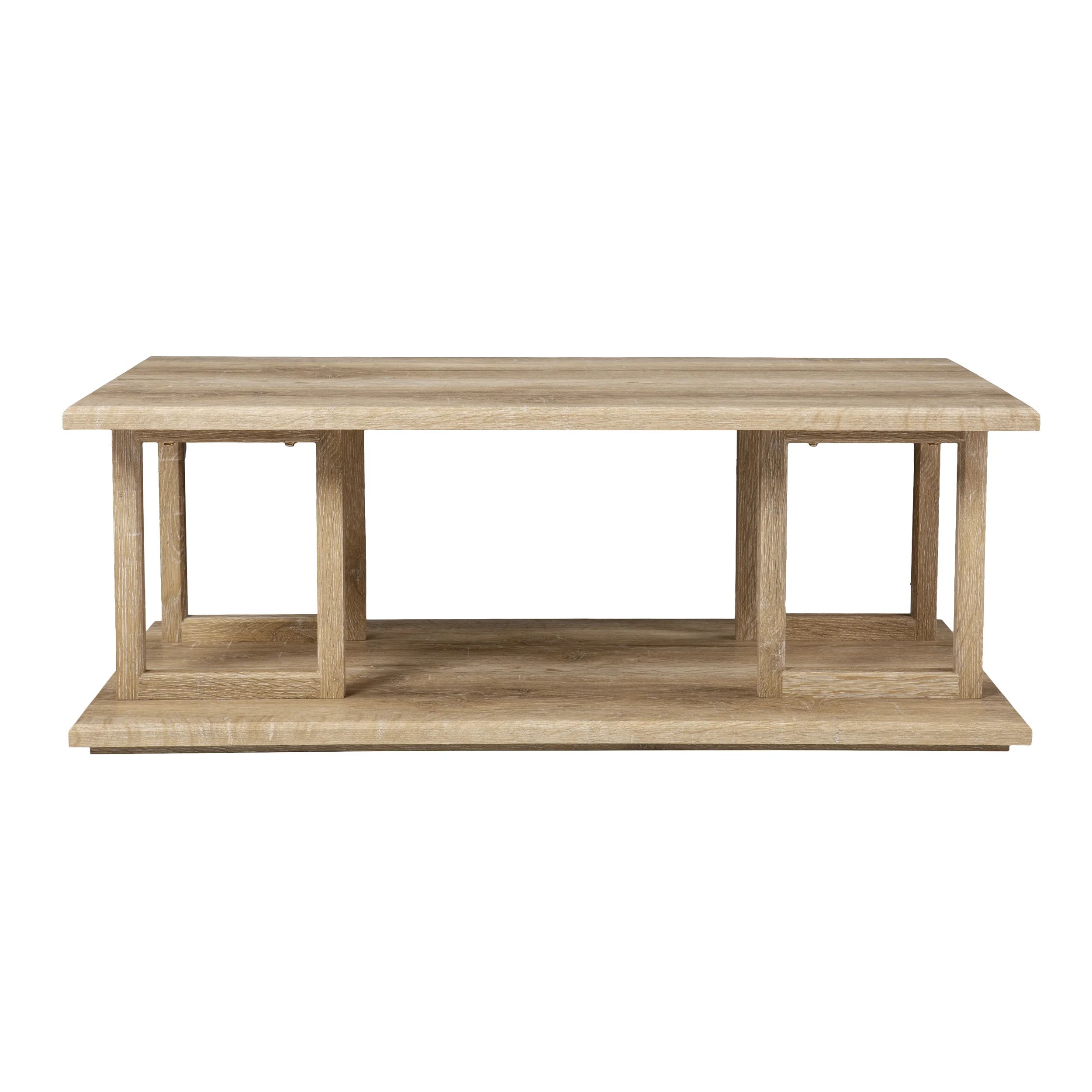 Tyler Floor Shelf Coffee Table with Storage | Wayfair Professional