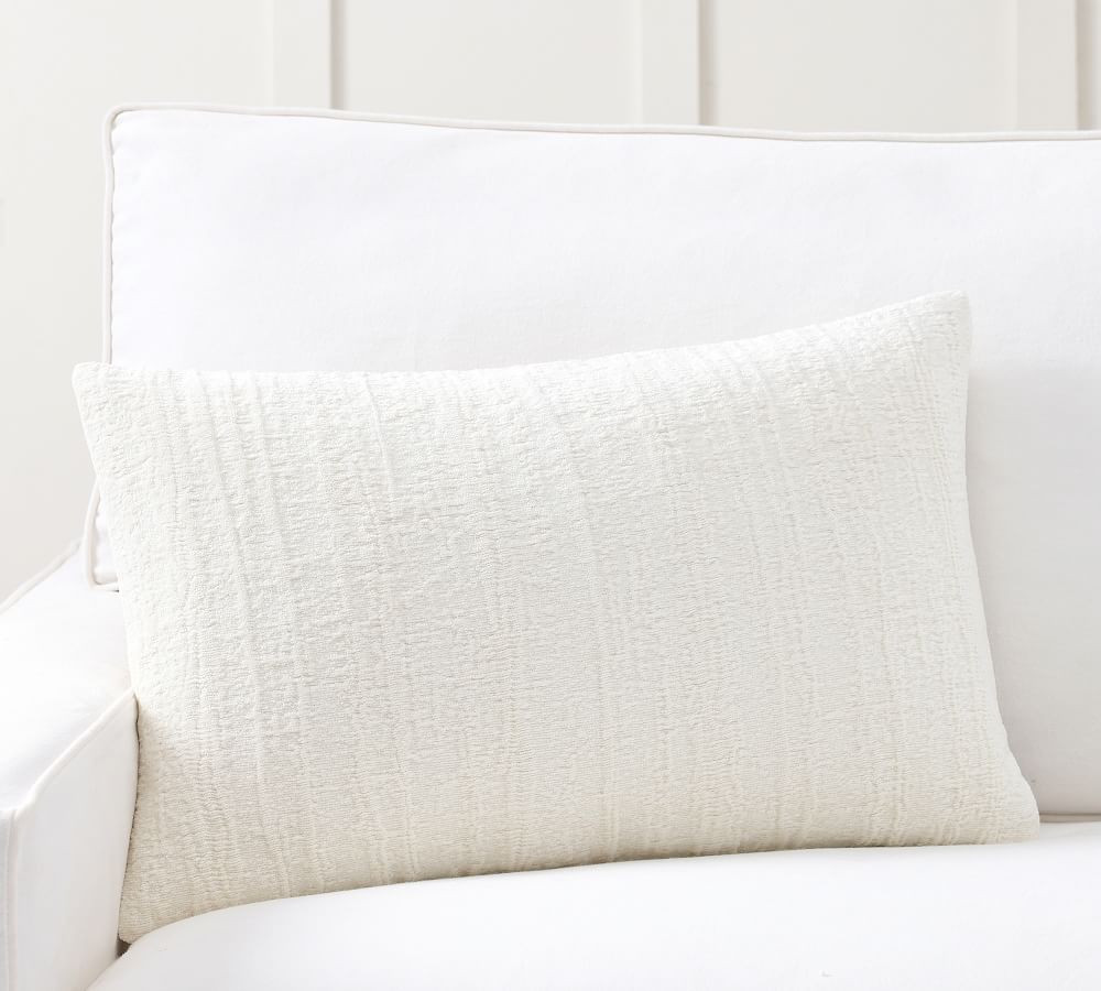 Journey Chenille Jacquard Lumbar Pillow Covers | Pottery Barn (US)