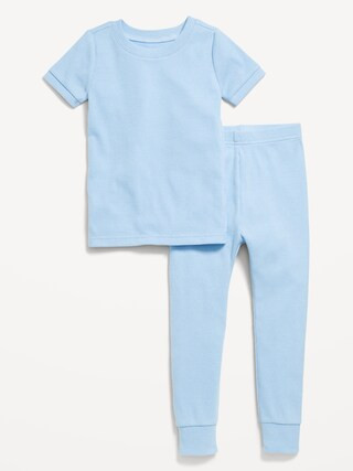 Snug-Fit Ribbed Pajama Set for Toddler & Baby | Old Navy (US)