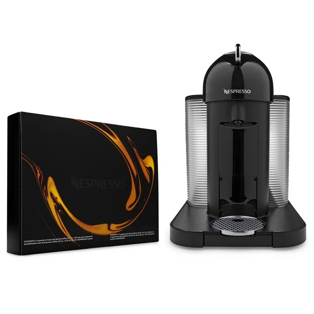 Nespresso GCA1-US-BK-NE VertuoLine Coffee and Espresso Maker (Black) Bundle - Walmart.com | Walmart (US)