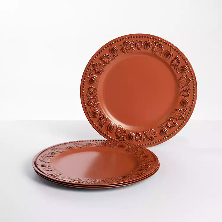 Spice Autumn Foliage Chargers, Set of 4 | Kirkland's Home