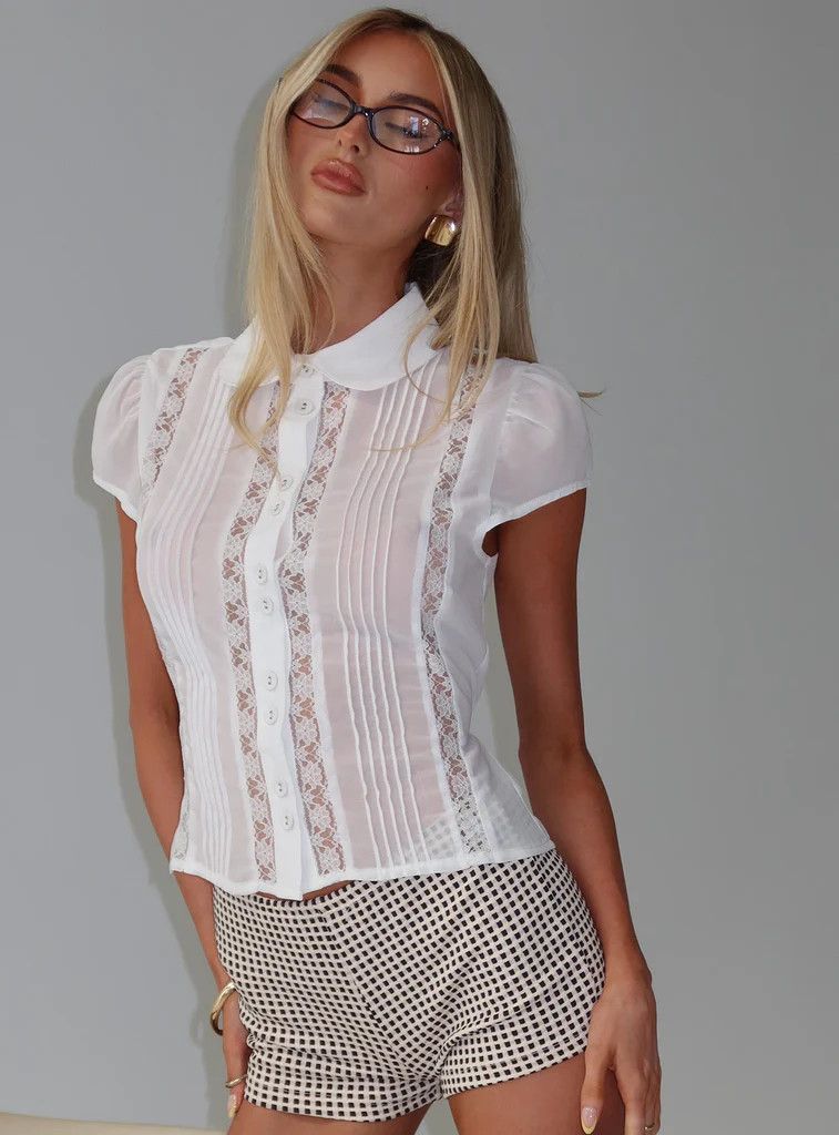 Loisee Blouse Top Cream | Princess Polly US