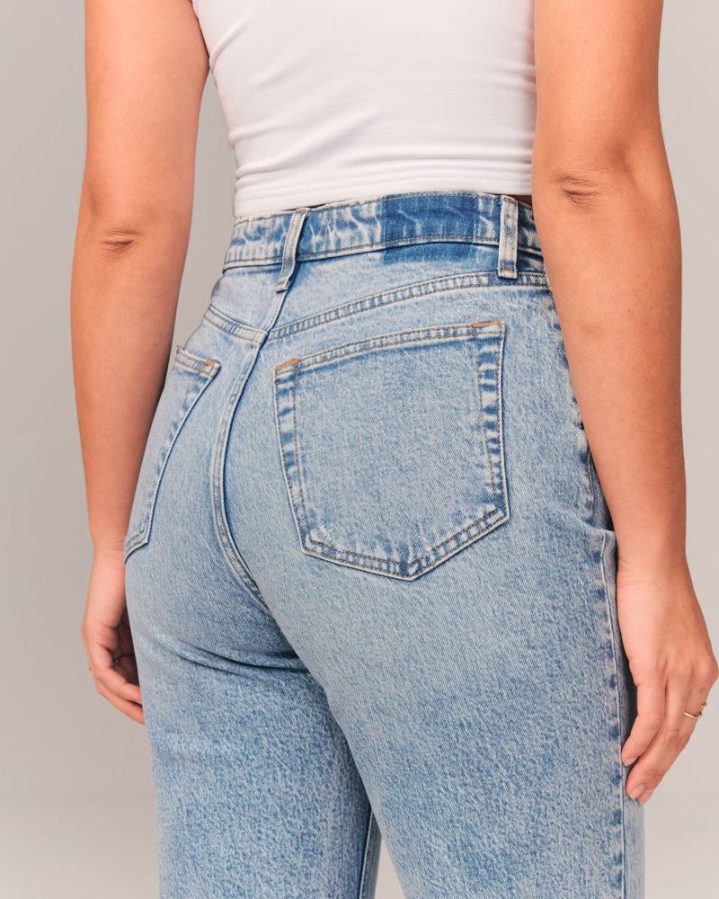 Women's Curve Love High Rise Dad Jean | Women's | Abercrombie.com | Abercrombie & Fitch (US)