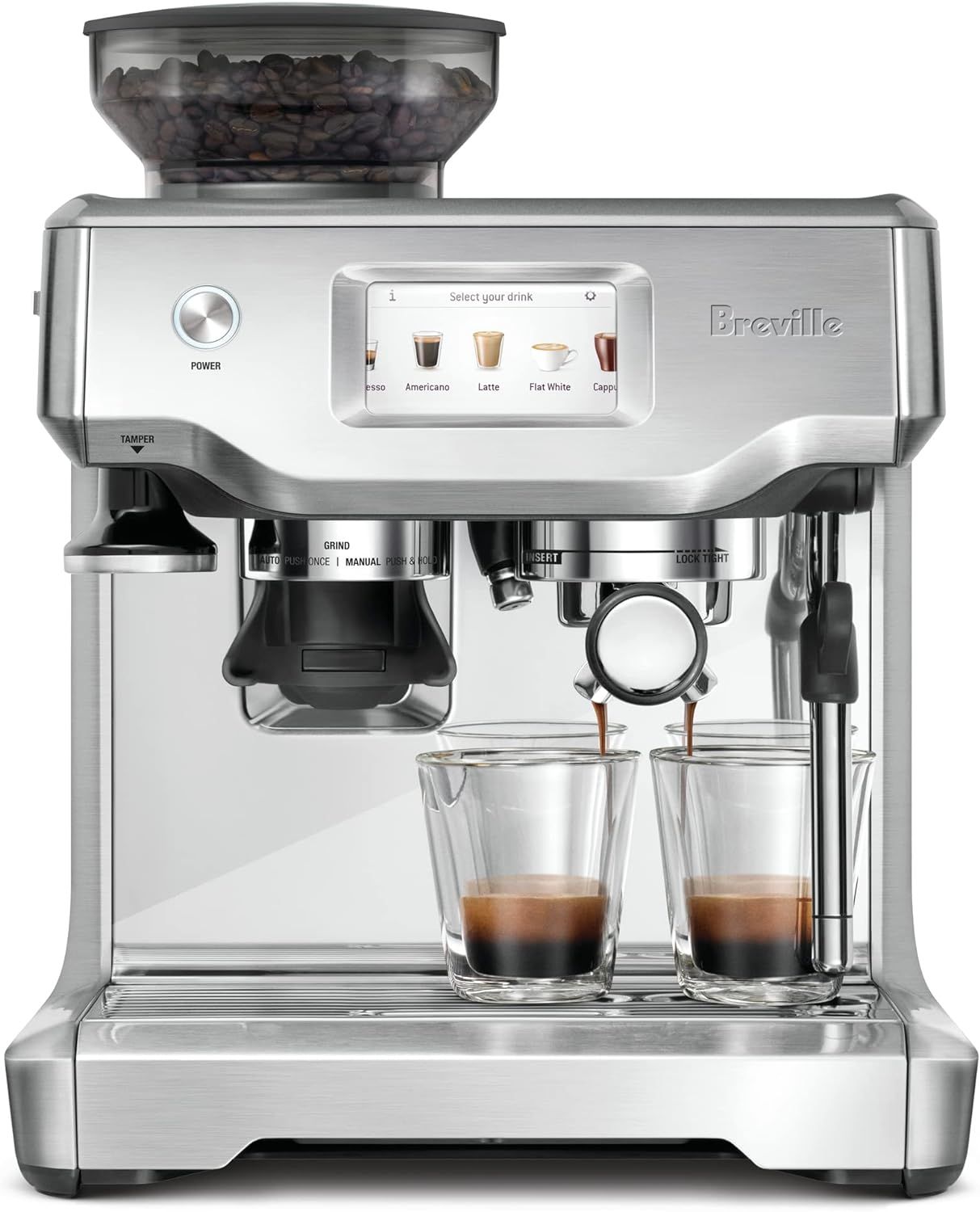 Breville Barista Touch Espresso Machine, 67 fluid ounces, Brushed Stainless Steel, BES880BSS | Amazon (US)