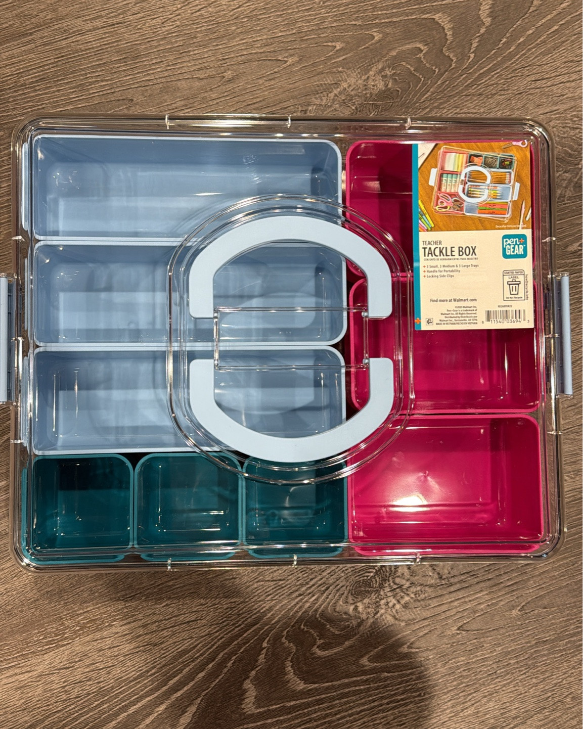 I got this Teacher Tackle Box for tutoring since I tutor at different locations! It will fit perfectly in my rolling cart!