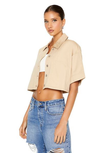 Short-Sleeve Denim Jacket | Forever 21