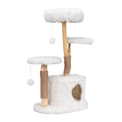 Multipet Modern Cat Tree, Natural Branch Cat Tower, Luxury Cat Condo | Target