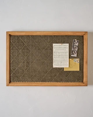 Embroidered Floral Bulletin Board, 20"x30 | Magnolia