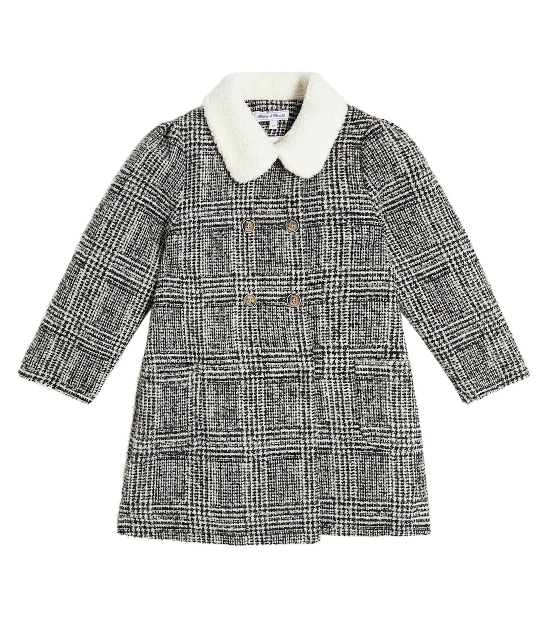 Abrigo de punto bouclé a cuadros | Mytheresa (INTL)