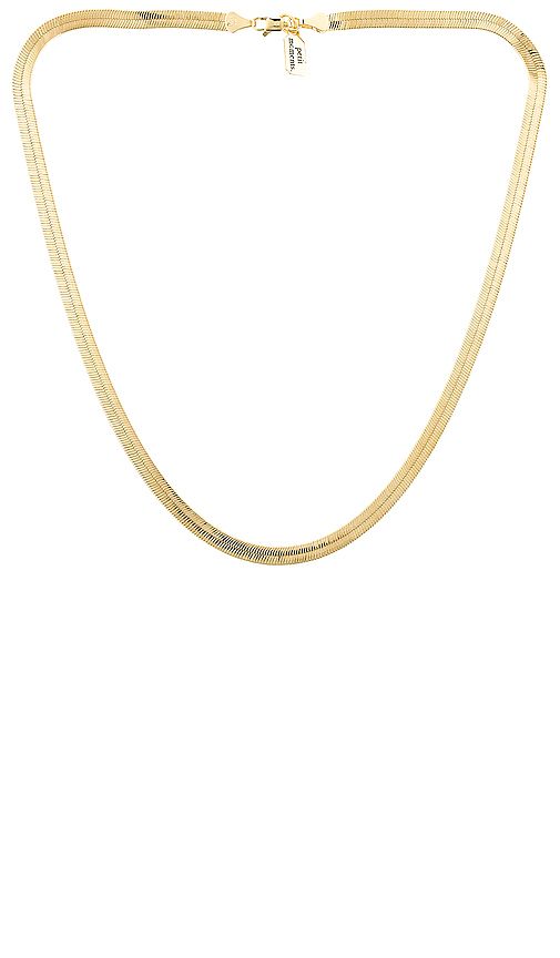 petit moments Cher Chain Necklace in Metallic Gold. | Revolve Clothing (Global)