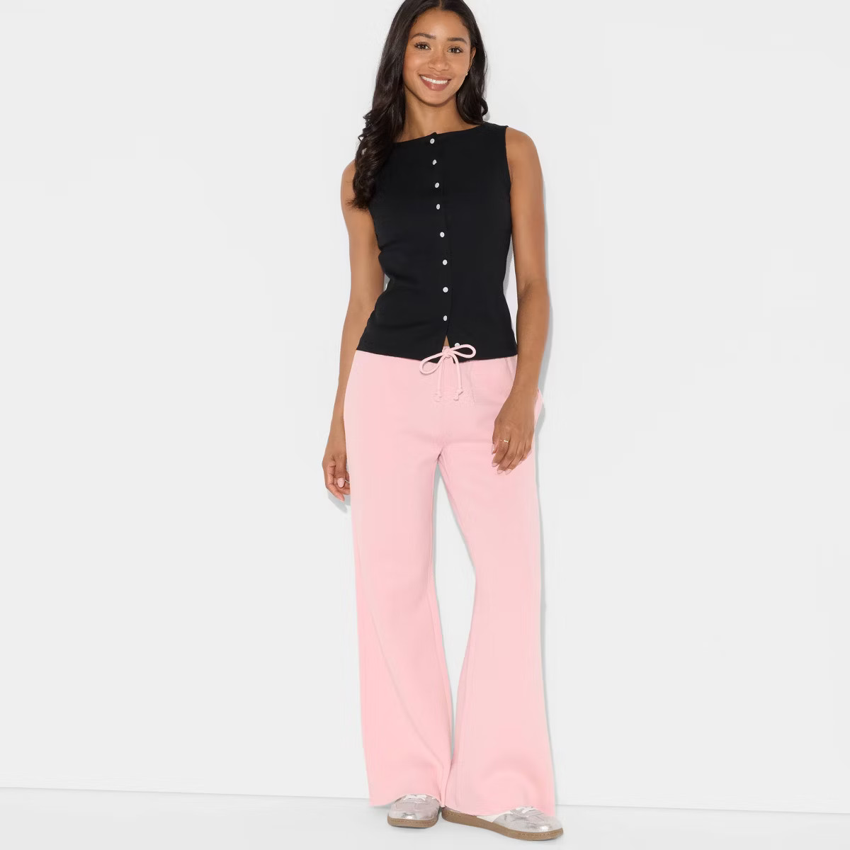 Women's Mid-Rise Wide Leg Sweatpants - Wild Fable™ Brown XL | Target