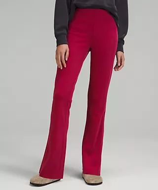 Brushed Softstreme Ribbed Zip Flare Pant 32.5" | Women's Leggings/Tights | lululemon | Lululemon (US)