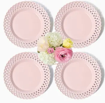 Pink Basketweave Starter Plates | Nordstrom