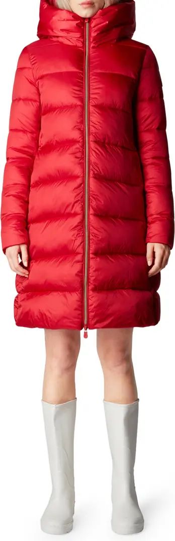 Save The Duck Lysa Quilted Hooded Longline Coat | Nordstrom | Nordstrom