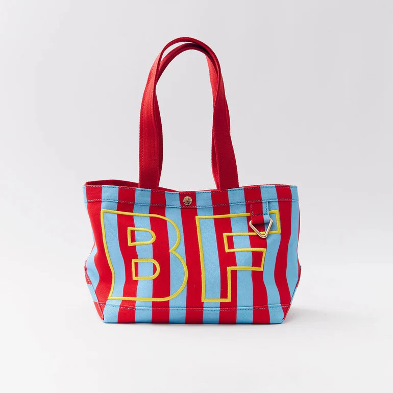 Striped Custom Alpha Tote - Custom Rugby | BaubleBar