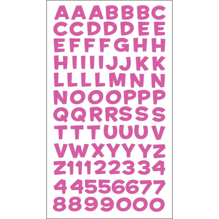 Sticko Alphabet Stickers-Fun House Pink Metallic | Walmart (US)