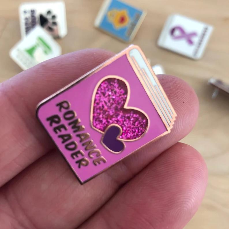Romance Reader Enamel Pin | Etsy | Etsy (US)
