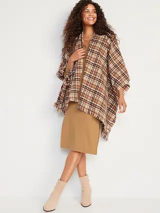 Flannel Poncho Scarf for Women | Old Navy (US)