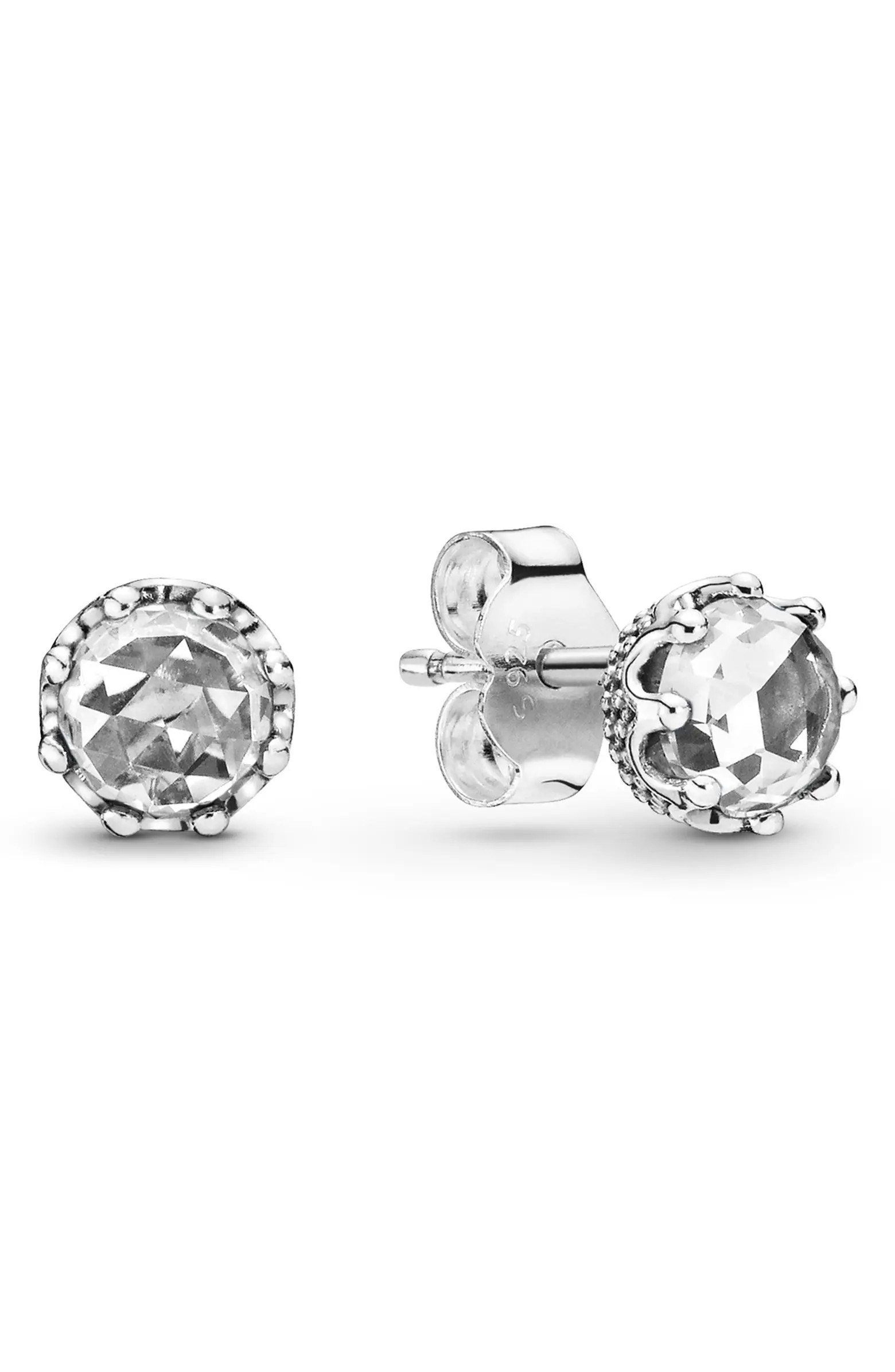 PANDORA Sparkling Crown Stud Earrings | Nordstrom | Nordstrom