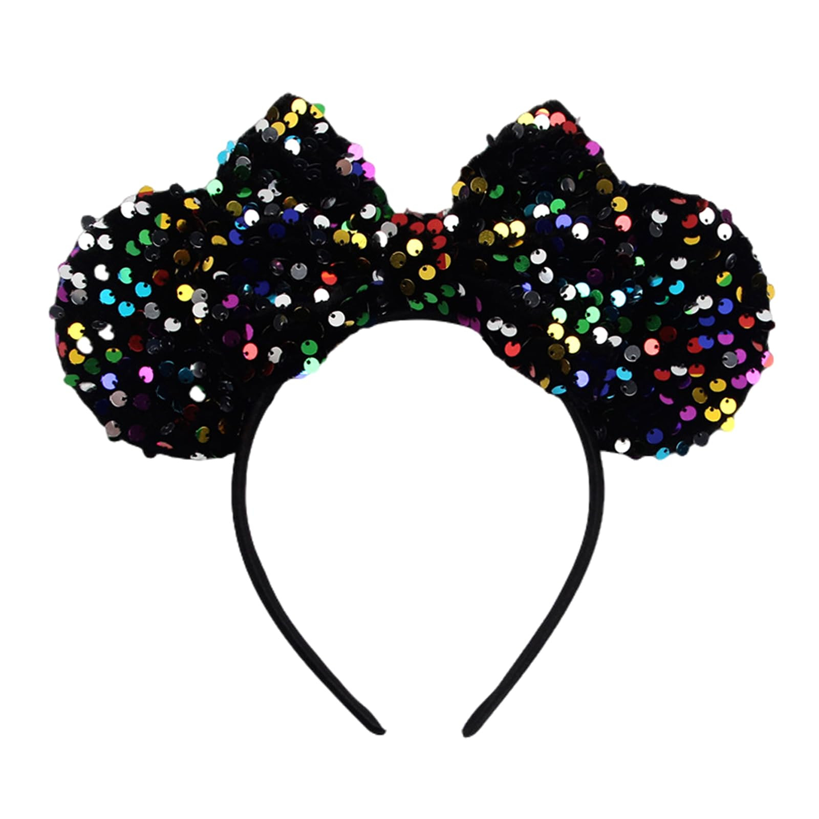 JOYFISCO Mouse Ears Headbands Shiny Bow Mouse Ears Headband Glitter Party Princess Decoration Cos... | Amazon (US)
