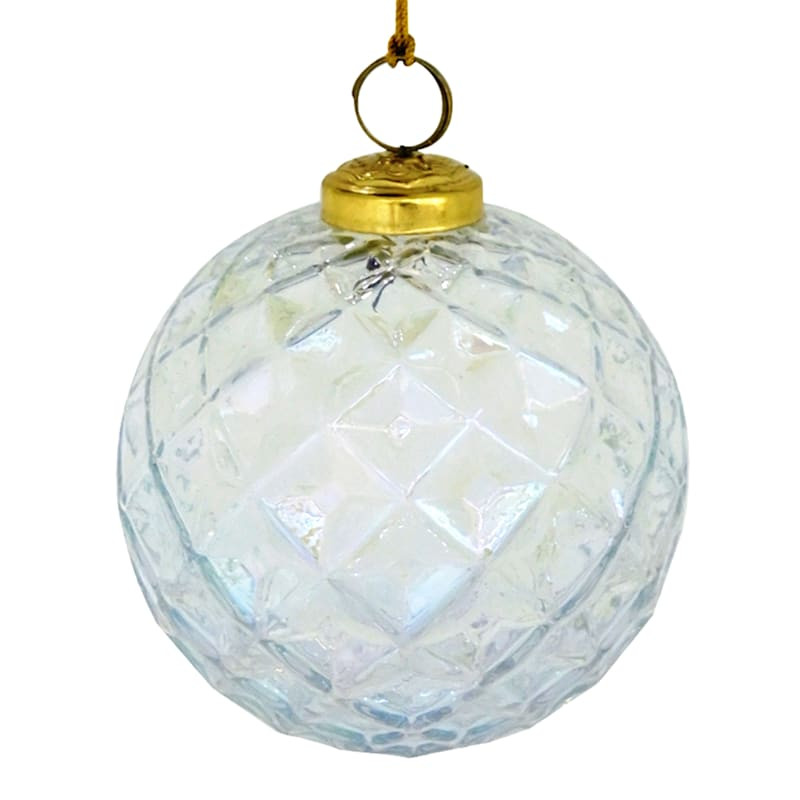 Iridescent Glass Ornament, 4" | At Home