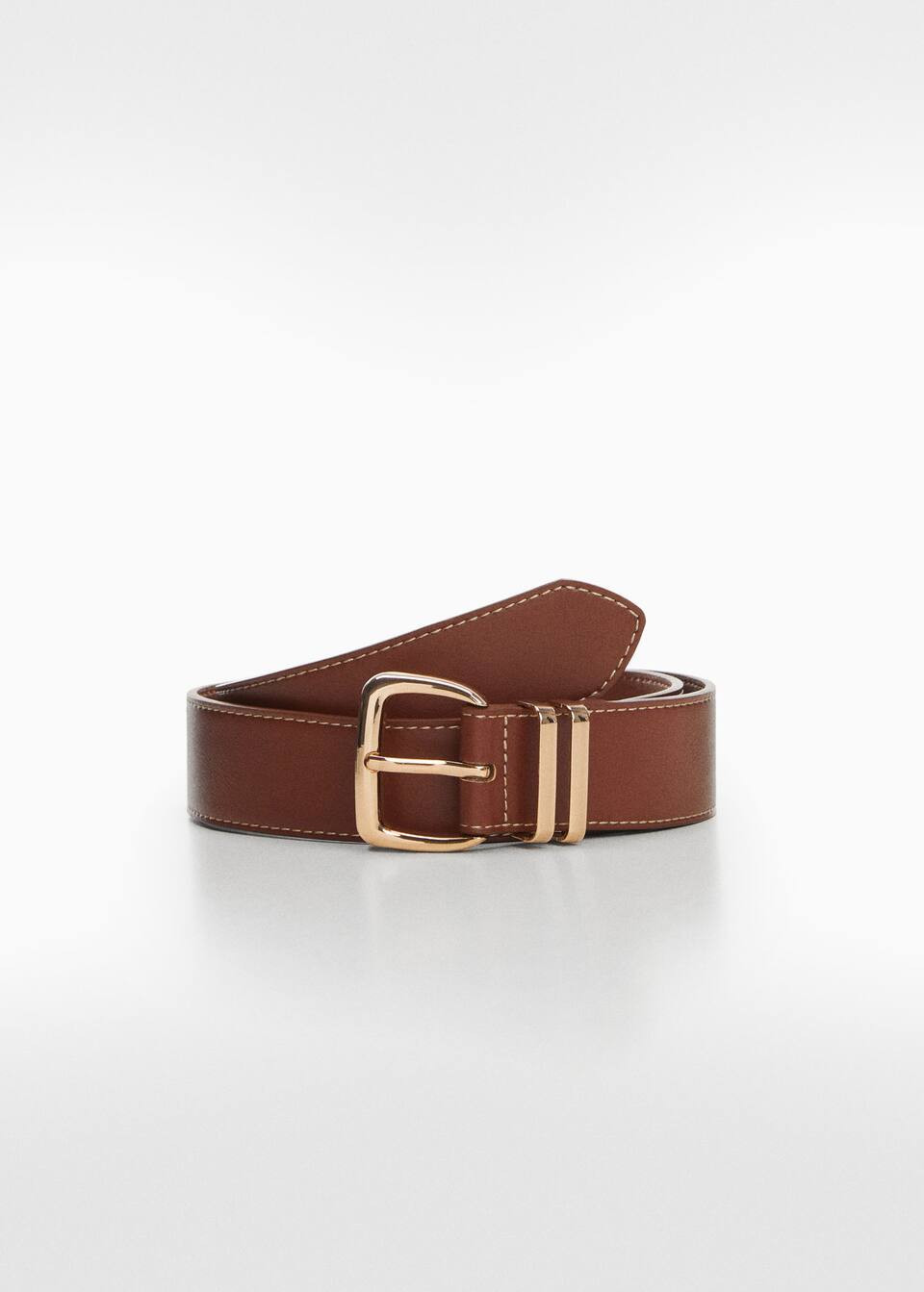 Square buckle belt -  Women | Mango USA | MANGO (US)