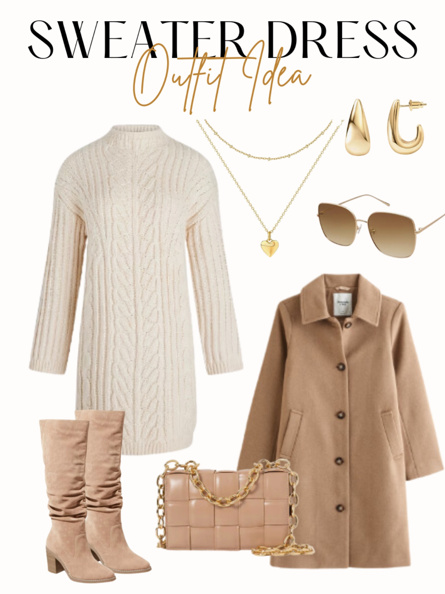 Sweater Dress Outfit Idea✨

Winter outfit, winter workwear, white sweater dress, 

#LTKfindsunder100 #LTKstyletip #LTKworkwear