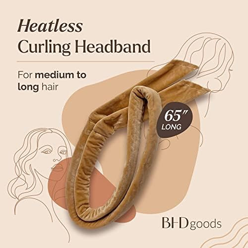 BHDgoods - No Heat Overnight Curlers, Heatless Curling Set, Heatless Curling Velour Headband, Non... | Amazon (US)