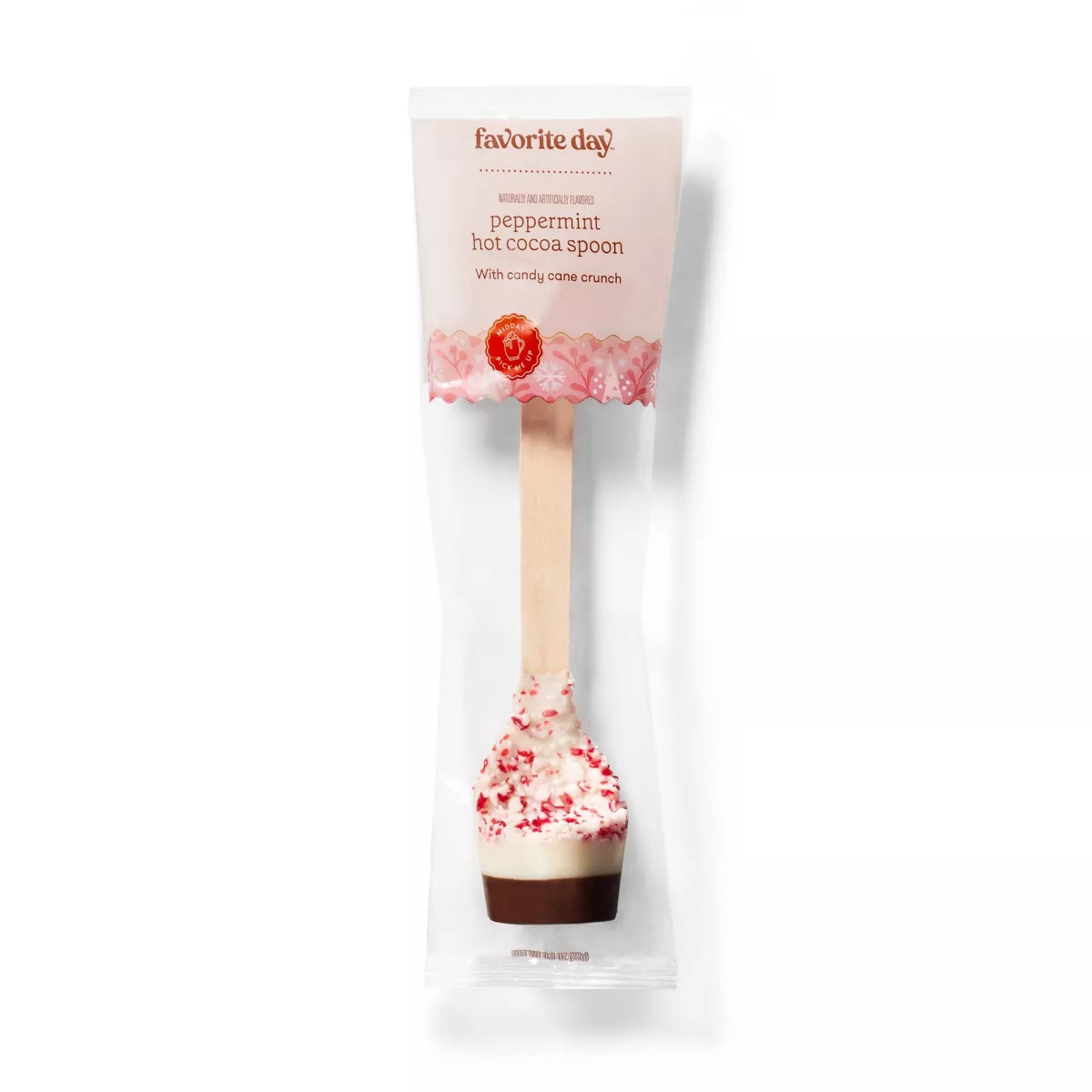 Christmas White Chocolaty Coated with Peppermint Hot Cocoa Spoon - 0.8oz - Favorite Day™ | Target