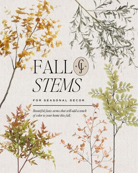 Beautiful fall stems that will add a bit of the outdoors into your home. #cellajaneblog #falldecor #homedecor

#LTKhome #LTKSeasonal