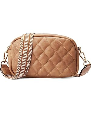 Telena Crossbody Bags for Women Trendy Quilted Small Cross Body Purse Leather Wallet Cell Phone B... | Amazon (US)