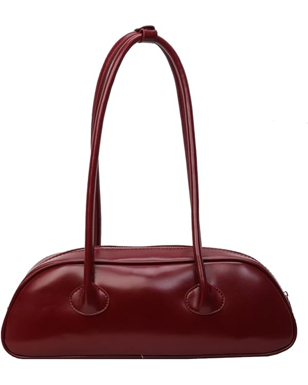 Small Handbag for Women - PU Leather Shoulder Bag with Top Handle - Waterproof Fashion Hobo Bag | Amazon (US)