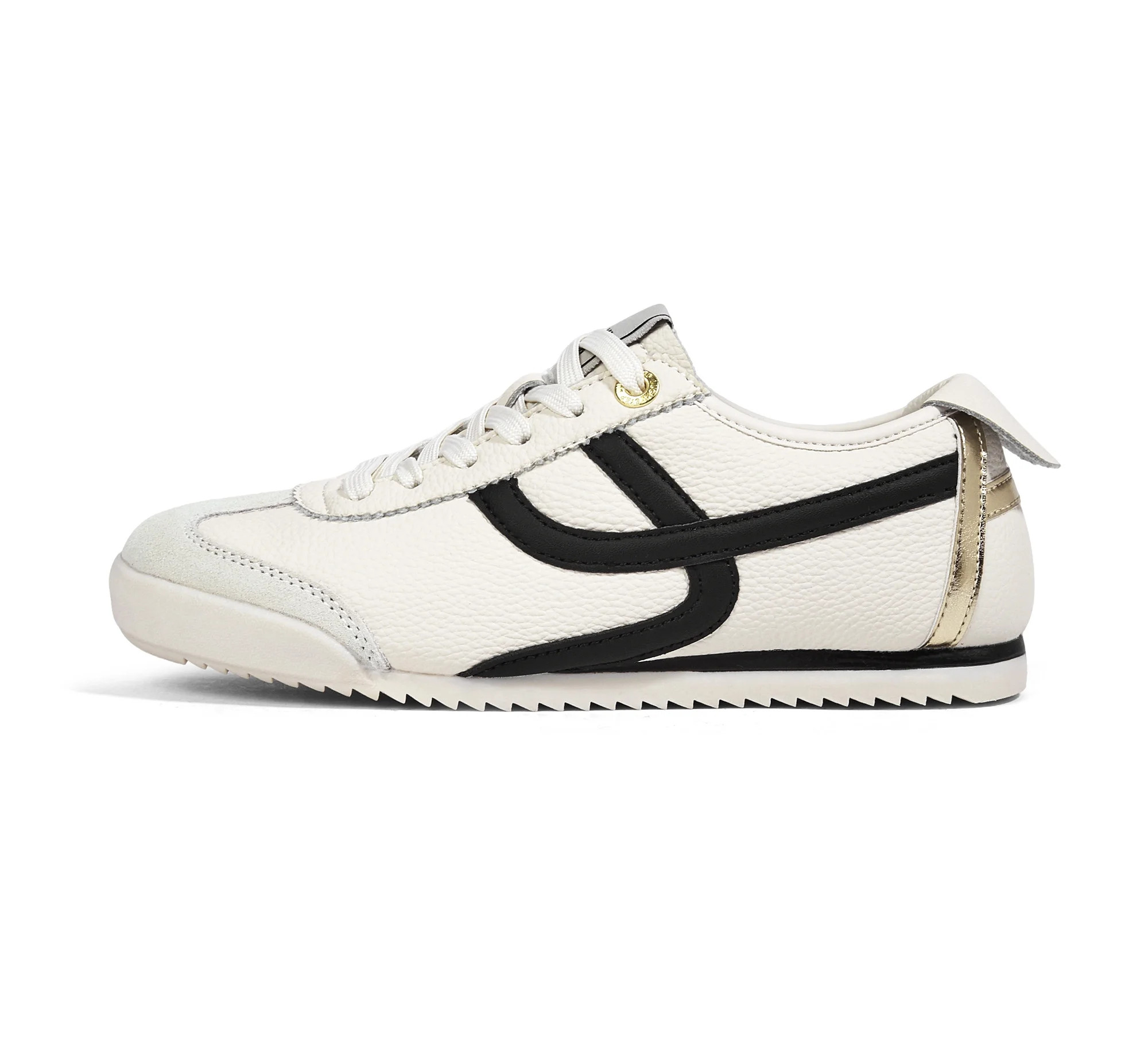 LUCKY STEP Retro Thin Sole Fashion Sneakers Lightweight Casual Shoes,Beige&Black,Womens - Walmart.com | Walmart (US)