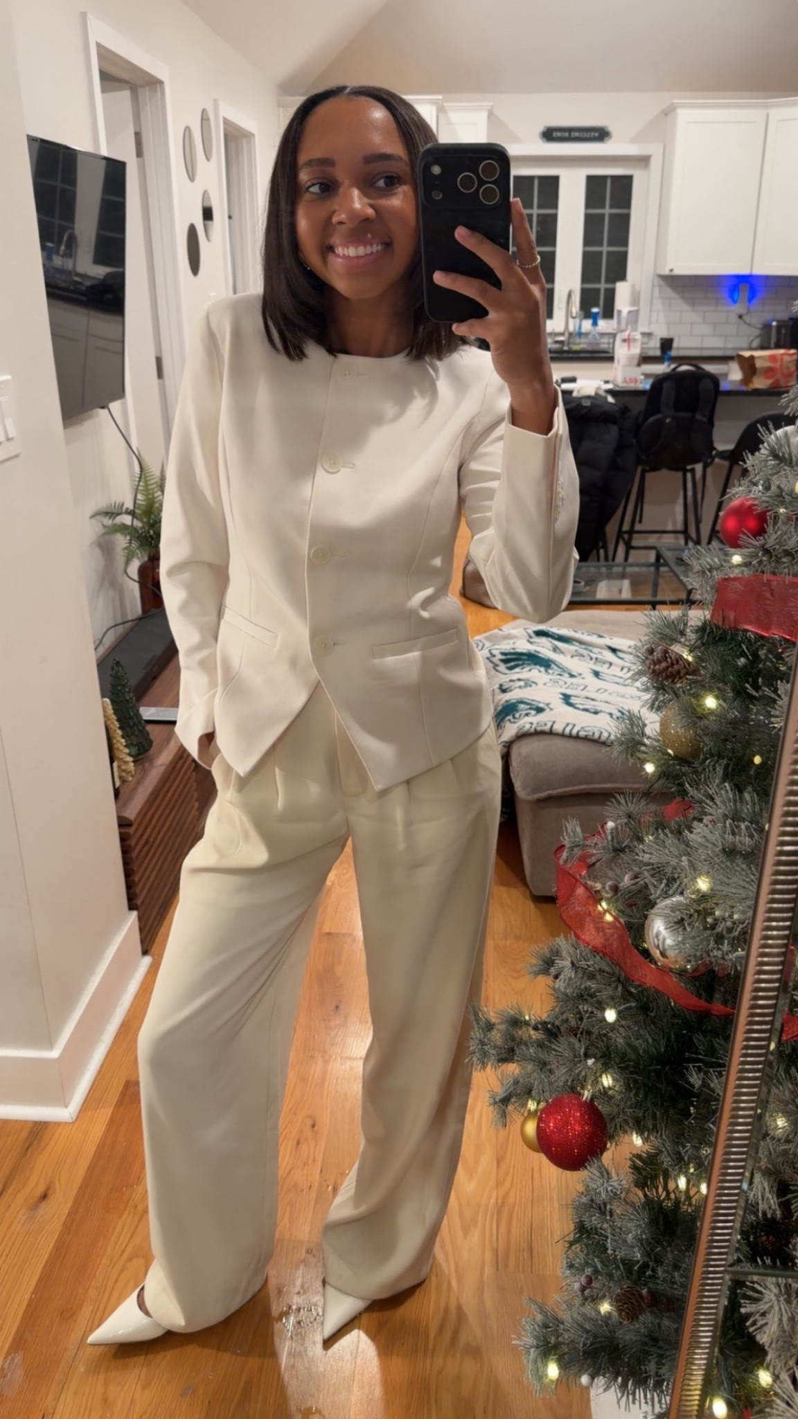 Engagement photos outfit, white blazer, cream trousers, white kitten heels

#LTKFindsUnder50 #LTKSaleAlert #LTKFindsUnder100