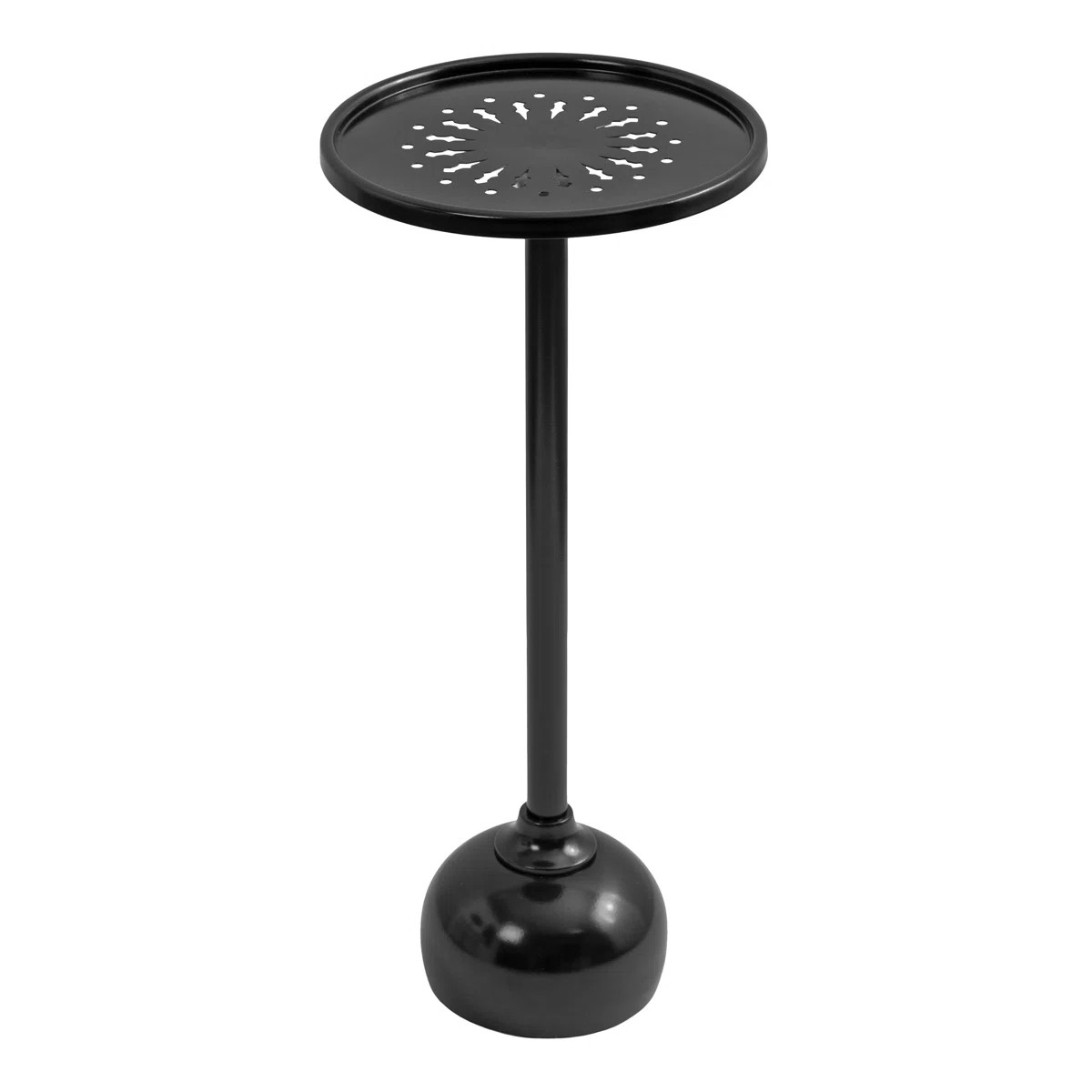 Round Metal Indoor or Outdoor Drink Table | Wayfair North America