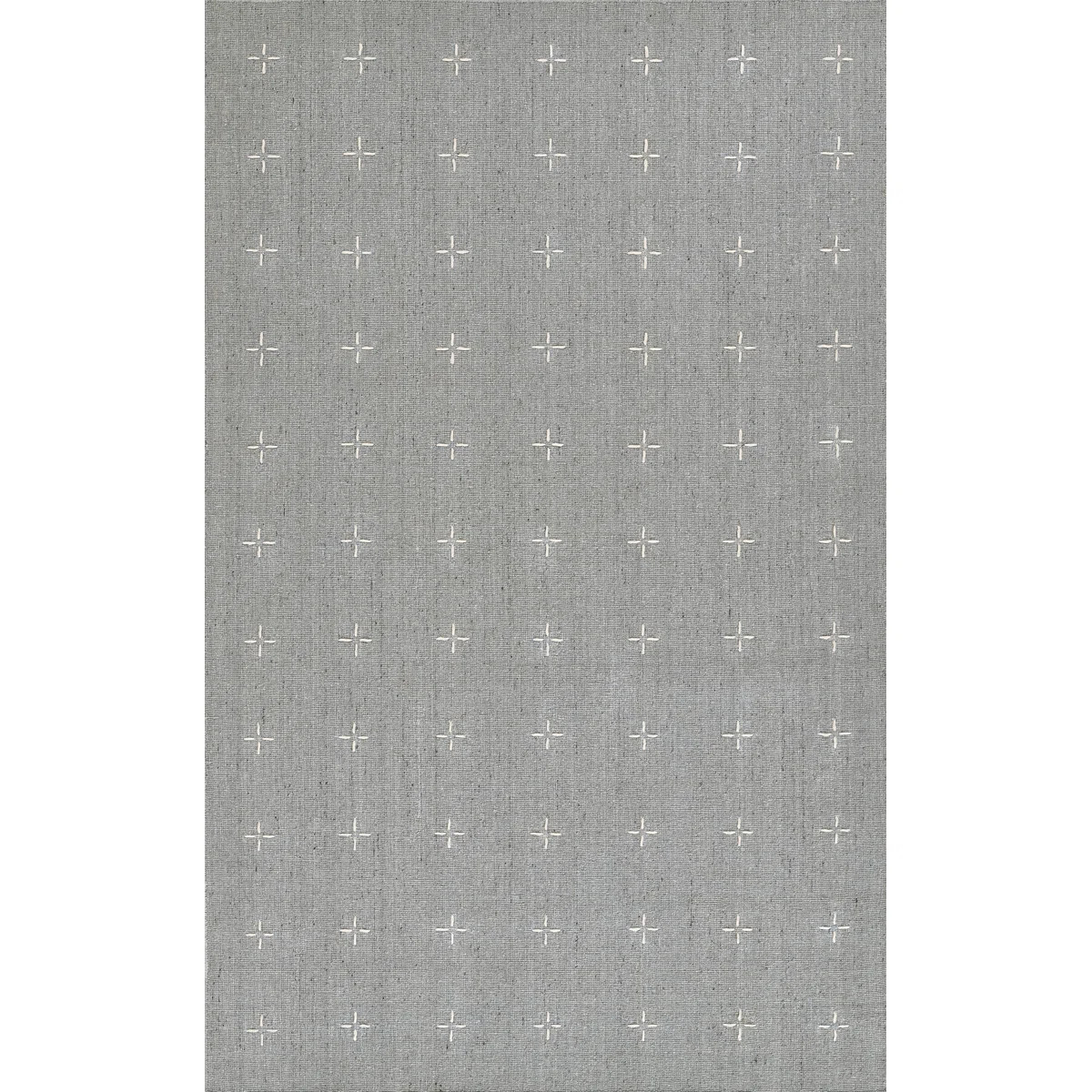 Momeni Oliver Geometric Wool and Polyester Hand Loomed Light Blue Area Rug | Wayfair North America