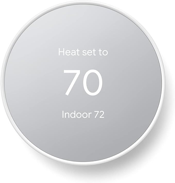 Google Nest Thermostat - Smart Thermostat for Home - Programmable Wifi Thermostat - Snow | Amazon (US)