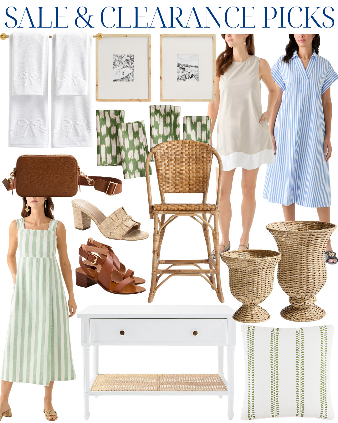 Preppy home + summer style staples are majorly marked down—and these neutral + green picks are timeless and so versatile! From striped sundresses and block heels to woven furniture and bow towels, these are some of the best deals I’ve seen this season.

#LTKSale #LTKClearance #LTKSpring #PreppyStyle #CoastalHomeDecor #NeutralAesthetic #WovenDecor #ClassicStyle #AmazonFinds #HomeOnABudget #SummerWardrobe 

 