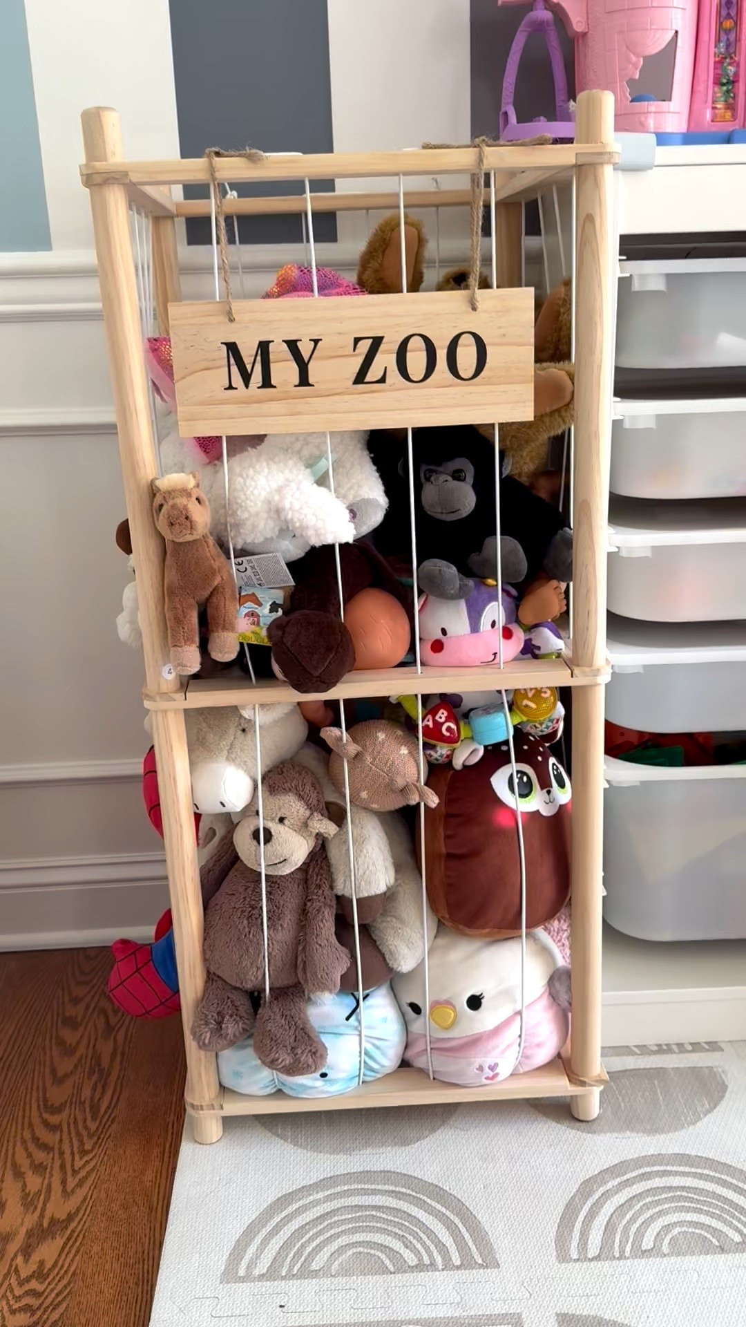 Kids are finally playing with their stuffies now that they can see them in their zoo :) 

#LTKFamily #LTKKids #LTKFindsUnder50