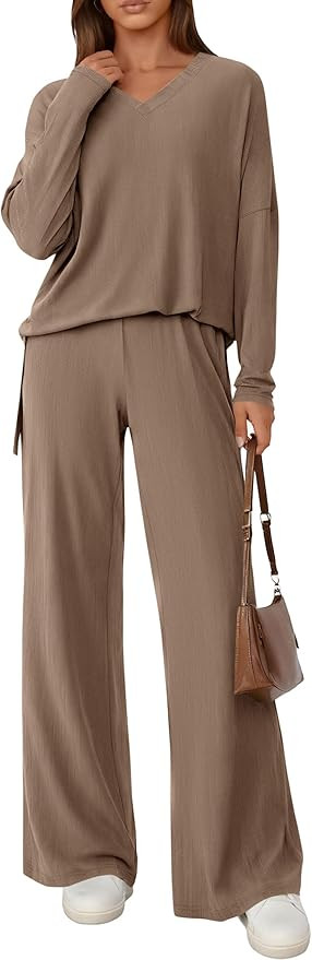 PRETTYGARDEN 2 Piece Lounge Sets for Women 2025 Fall Clothes Pajama Sweatsets Matching Airport Tr... | Amazon (US)