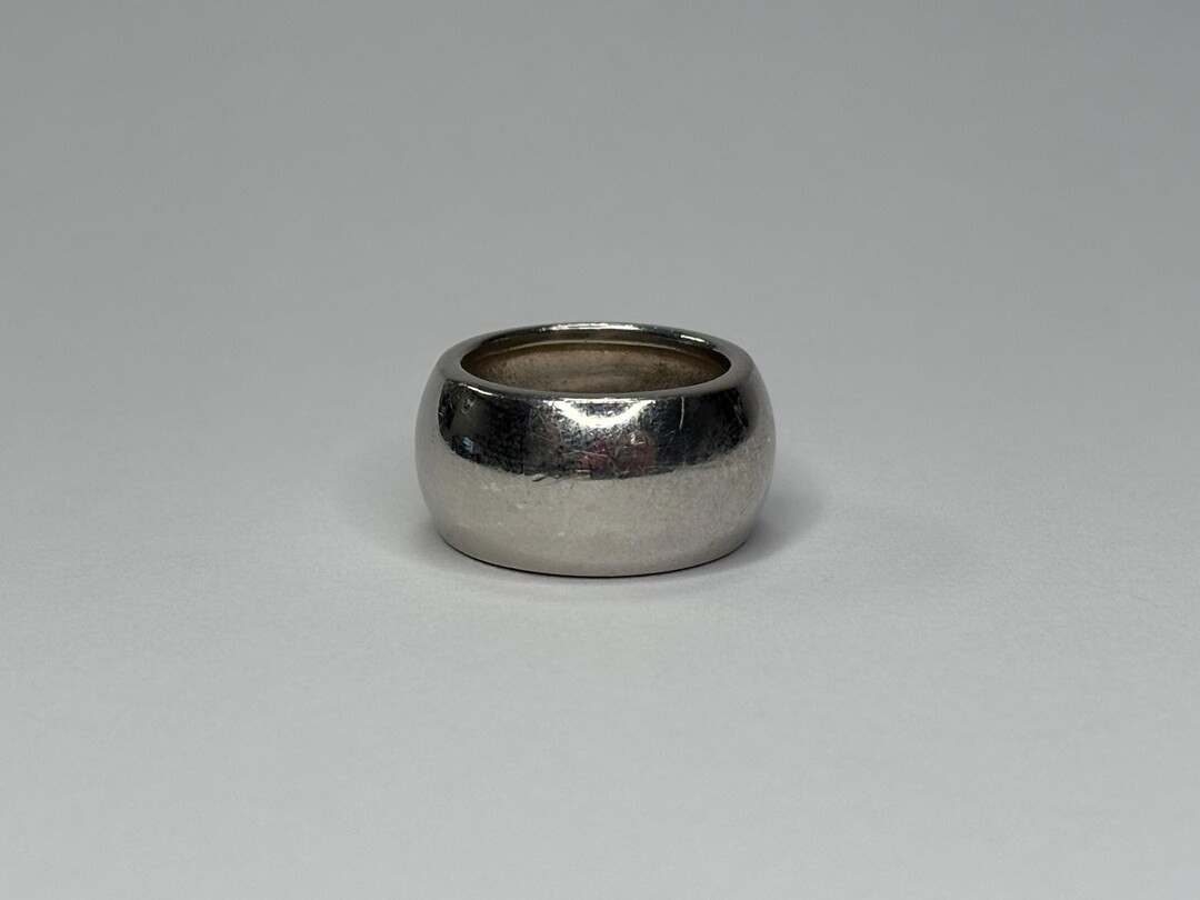 Vintage Chapal Zenray Sterling Silver Wide Cigar Band - Etsy | Etsy (US)